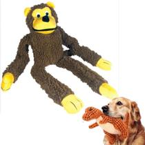 Brinquedo Pelucia Macaco Caco Pet Cachorro Gato
