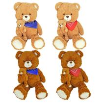 Brinquedo Pelúcia Mãe e Filho Urso 75cm Sortidos - CAA Toys Brinquedo Pelúcia Mãe e Filho Urso 75cm Sortidos - CAA Toys