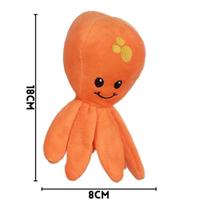 Brinquedo Pelúcia para Cães Polvo Laranja