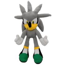 Brinquedo Pelucia Silver 35cm Turma do Sonic Antialérgico Bordado