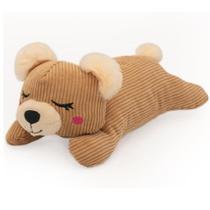 Brinquedo Pelúcia Snooziez ZippyPaws Com Apito Silencioso Para Cães e Gatos - Urso