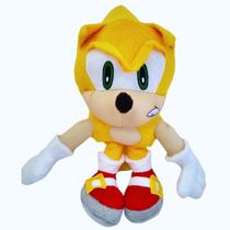 Brinquedo Pelucia Sonic Amarelo 35cm Antialérgico Bordado