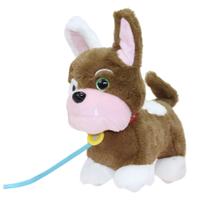 Brinquedo Pelúcia Walking Petz Buldogue que Late, Anda e Abana o Rabo com Pilhas Multikids-BR1874