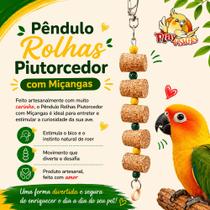 Brinquedo Pêndulo Rolhas Piutorcedor com Micangas Verde e Amarelo Brinquedo Pêndulo Rolhas Piutorcedor com Micangas Verde e Amarelo