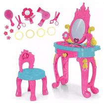 Brinquedo Penteadeira Infantil Rosa Linda Com 14 Acessórios - Homeplay
