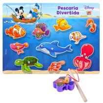 Brinquedo Pesca Mickey Pato Donald Disney Encaixe Educativo