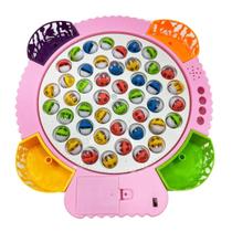 Brinquedo Pesca Peixe Infantil Elétrico Musical Giratório