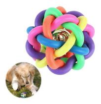 Brinquedo Pet Bolinha Com Guizo Para Cães E Gatos Trançada