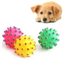 Brinquedo pet cachorro bola cravo com apito diversão brincar