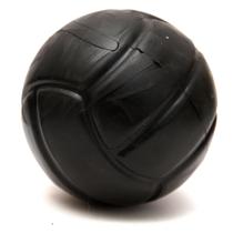 Brinquedo Pet Cachorro Bola Lisa Black Maciça Resistente 95mm