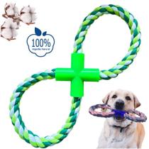 Brinquedo Pet Corda Resistente Forte Interativo para Cachorro Cães Corda com Puxador