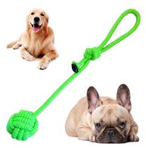 Brinquedo Pet Corda Resistente Forte Interativo para Cachorro Cães Corda com Puxador