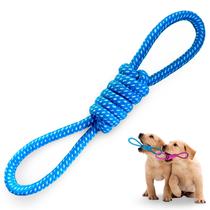 Brinquedo Pet Corda Resistente Forte Interativo para Cachorro Cães Corda com Puxador