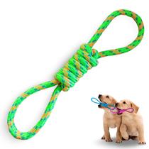 Brinquedo Pet Corda Resistente Forte Interativo para Cachorro Cães Corda com Puxador