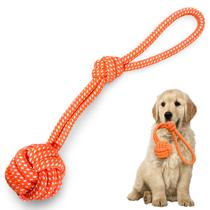 Brinquedo Pet Corda Resistente Forte Interativo para Cachorro Cães Corda com Puxador