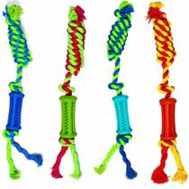 Brinquedo Pet Dental Play Para Morder Osso Com Corda 9X10X40Cm Brinquedo Pet Dental Play Para Morder Osso Com Corda 9X10X40Cm