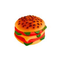 Brinquedo Pet Em Vinil Hambúrguer Tamanho Mini Para Cães
