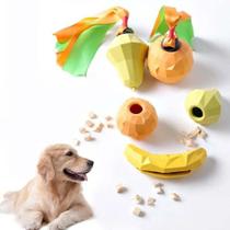 Brinquedo Pet Interativo Recheável Cachorro Pera Banana Geométrica Porta Petisco Dispenser de Ração Brinquedo Pet Interativo Recheável Cachorro Pera Banana Geométrica Porta Petisco Dispenser de Ração