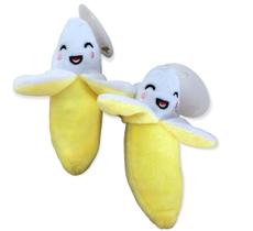 Brinquedo Pet Mordedor Banana de Pelucia com som 123Util