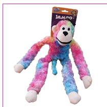 Brinquedo pet mordedor cachorro macaco pelúcia tie dye