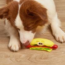 Brinquedo Pet- Mordedor Hot Dog de Borracha 16,5cm com SOM