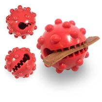 Brinquedo Pet mordedor para caes gatos brinquedo cachorro bolinha de petisco ração resistente