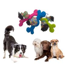 Brinquedo PET OSSO MACICO COM CORDA para Cães Cachorro