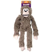 Brinquedo pet pelúcia cães macaco peludo marrom g