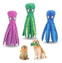 Brinquedo Pet Pelúcia Cães Polvo Amigo Octopus C/ Som Plus