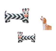 Brinquedo Pet Pelúcia Grande Animais Macio Fofinho Zebra