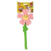 Brinquedo Petta Fofos Flor De Pelúcia E Corda Para Cachorro Rosa Flor