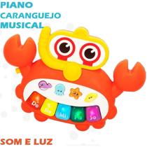 Brinquedo Pianinho Musical Baby Infantil Musicas Som Bichos