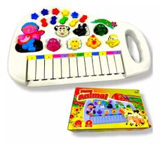 Brinquedo piano com música e som dos animais fazendinha Brinquedo piano com música e som dos animais fazendinha