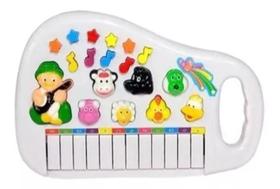Brinquedo Piano Eletrônico Infantil Com Luz e Sons de Animais Brinquedo Piano Eletrônico Infantil Com Luz e Sons de Animais