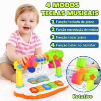 Brinquedo Piano Interativo Sensorial 4 em 1 com Luzes e Melodias Educacional para Bebês e Crianças. Brinquedo Piano Interativo Sensorial 4 em 1 com Luzes e Melodias Educacional para Bebês e Crianças.