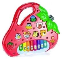 Brinquedo Piano Teclado Infantil Bichos Musical Moranguinho