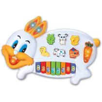 Brinquedo Piano Teclado Musical Coelhinho Infantil - Braskit