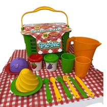 Brinquedo Pic Nic 16 Acessórios Usual Brinquedos