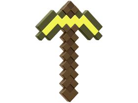 Brinquedo Picareta de Ouro Jogo Minecraft 32cm Mojang