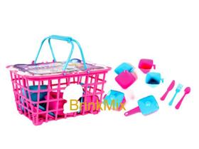 Brinquedo Picnic Divertido Cestinha Cheff Kids 13 Peças Brinquedo Picnic Divertido Cestinha Cheff Kids 13 Peças