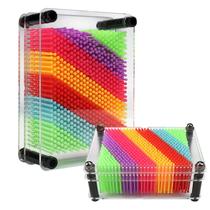 Brinquedo Pin Art ZZF-LYA 3D de plástico colorido para crianças