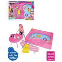 Brinquedo piscina água girl + acessórios - lua de cristal 531