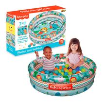 Brinquedo Piscina com 25 Bolinhas Fisher Price 2 em 1