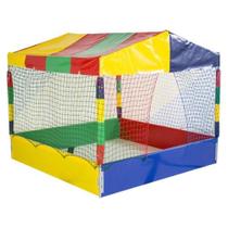 Brinquedo Piscina de Bolinha Colorida 2,0 X 2,0 Metros 100 Bolinhas de Plástico Infantil