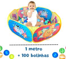 Brinquedo Piscina De Bolinhas Unissex 1 Metro + 100 Bolinhas