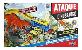 Brinquedo Pista Com Carrinho Dinossauro Corrida T Rex 43328 - Toyng