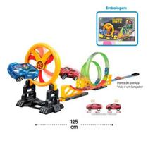 Brinquedo Pista de Corrida 19 Peças com Looping e Carrinhos - 54381 - ARK Brinquedos