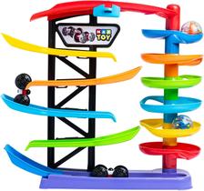 Brinquedo pista de corrida carrinho bola racing tower