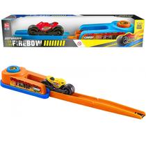 Brinquedo Pista De Corrida Infantil Disparador Fire Bow Com Moto