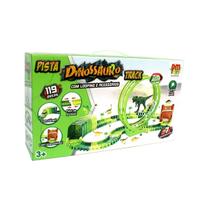 Brinquedo Pista de Dinossauro com Luz 119 Peças - DM Toys